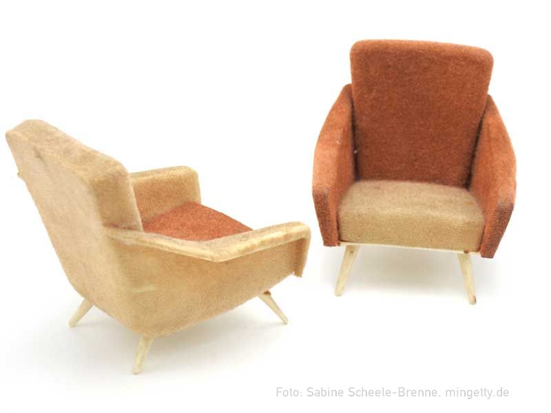 Beflockte Cocktailsessel