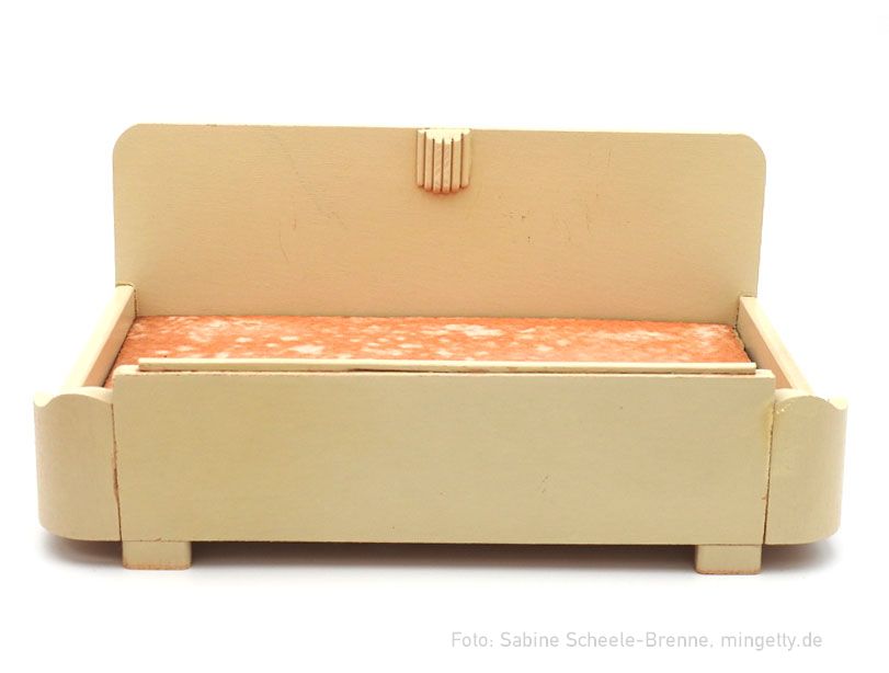 Doppelbett mit art dÃ©co Motiv