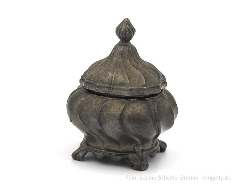 Zinnschale mit Deckel (Terrine?)