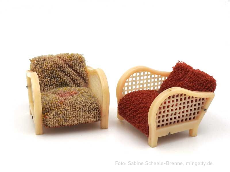 Sessel mit Plastikwangen